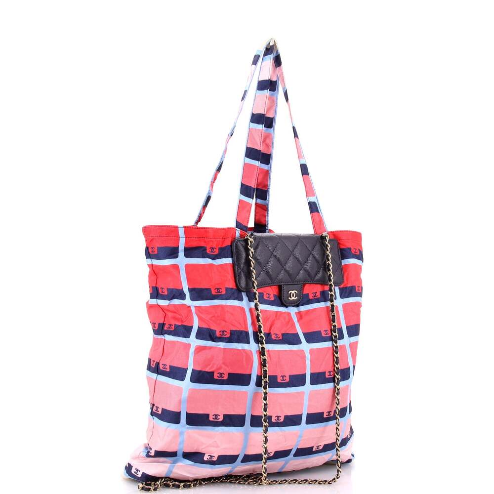 Chanel Foldable Tote Bag With Chain #239588C19B - Picture 3 of 8